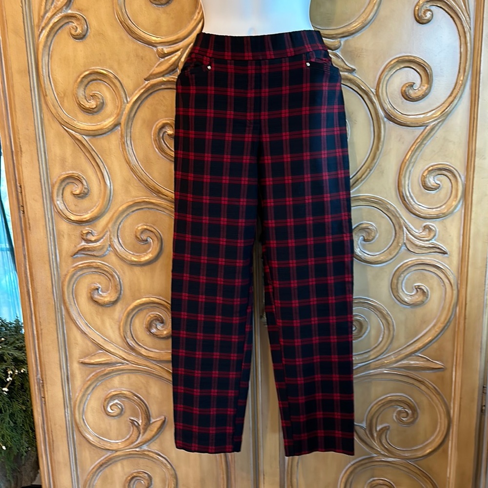 Verve blues plaid trousers